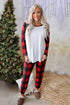fiery-red-plaid-raglan-sleeves-top-and-drawstring-pants-lounge-set
