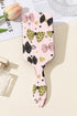 Pink Leopard Diverse Bow Printed Large Detangle Comb