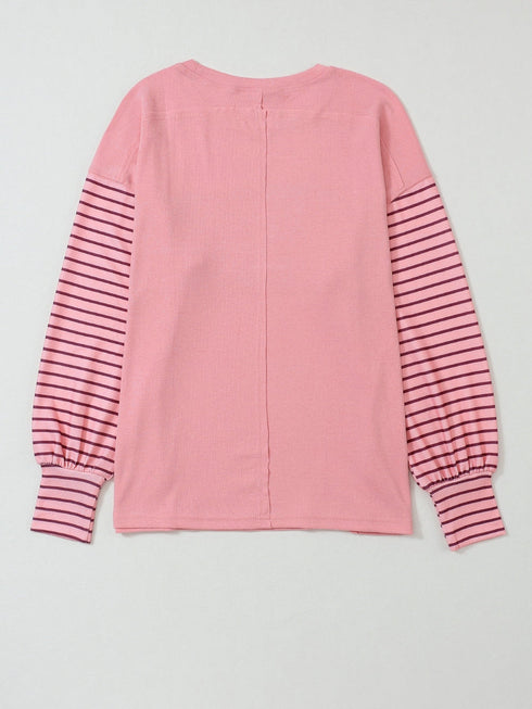 peach-blossom-colorblock-striped-bishop-sleeve-top