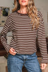 brown stripe t shirt