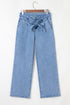 blue wide leg jeans