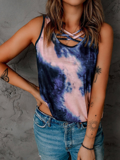 tie-dye-cross-front-tank-top