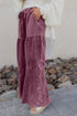 Wild Ginger Careys Mineral Wash Tiered Wide Leg Patchwork Drawstring Pants