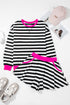 stripe shorts set