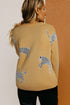 camel-fuzzy-cheetah-accent-round-neck-sweater