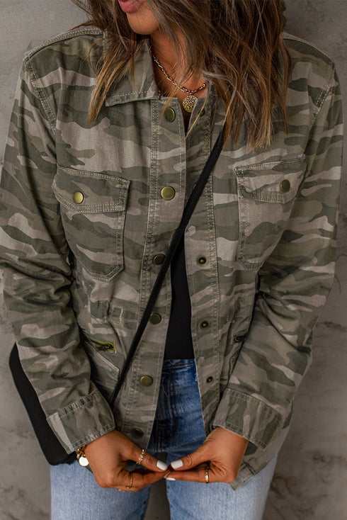 green-camo-print-multi-pockets-button-up-jacket