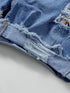 ripped-fringed-denim-shorts-straight-breasted-pant