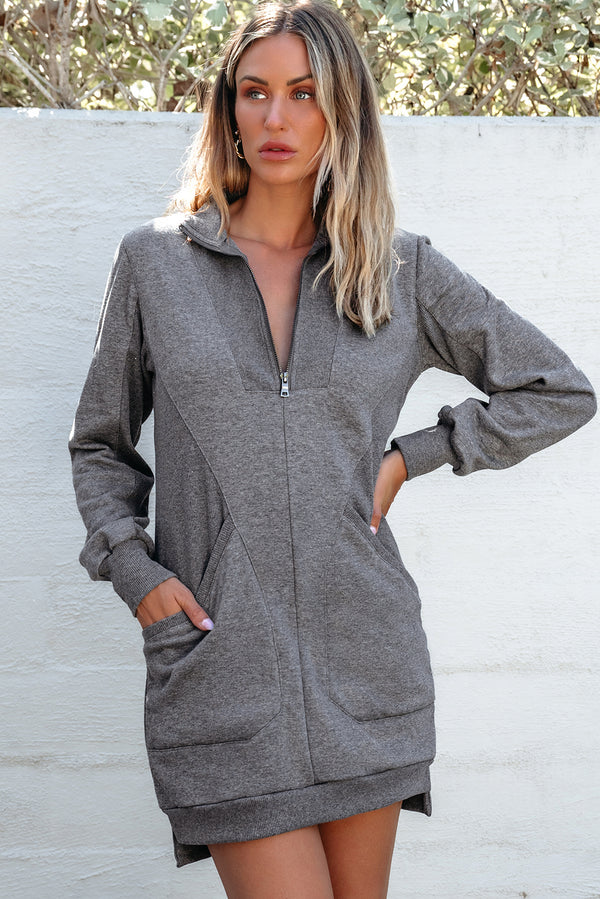 casual sweatshirt dress