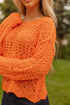 open crochet sweater