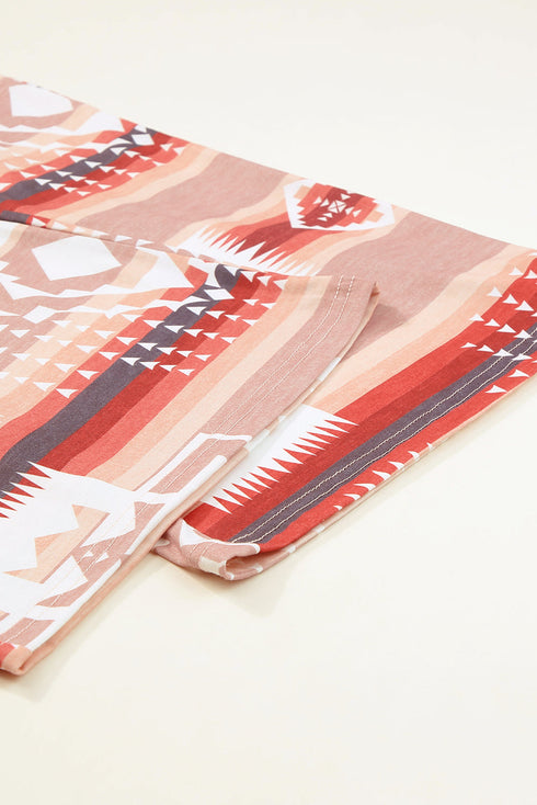 multicolour-aztec-print-puff-sleeve-pullover-and-pants-lounge-outfit