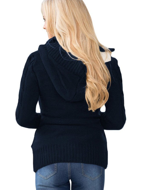 navy-blue-long-sleeve-button-up-hooded-cardigans