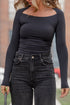 black long sleeve top