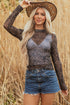 long sleeve mesh top