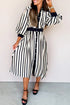 striped midi dress