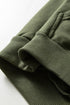 Green Loose Kangaroo Pocket Hoodie