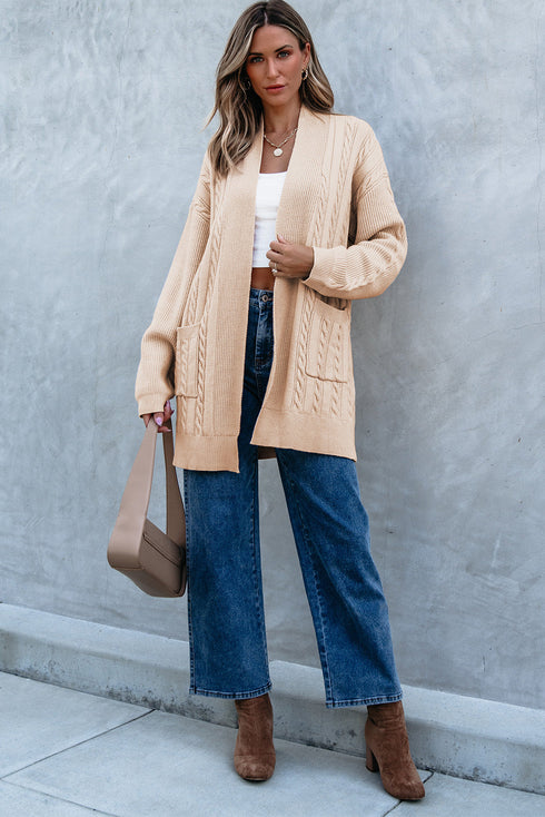 oversized chunky knit cardigan