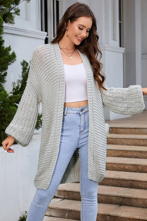 puff sleeve cardigan