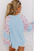 beau-blue-textured-floral-patchwork-balloon-sleeve-blouse