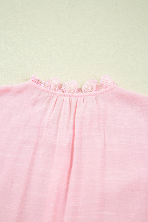 lace patchwork shirt