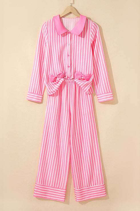 striped pajama set