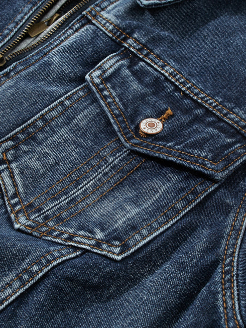 dark-blue-fake-two-piece-hooded-zip-up-denim-jacket