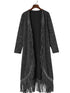 black-fringed-hem-pocketed-open-cardigan