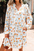 yellow floral mini dress