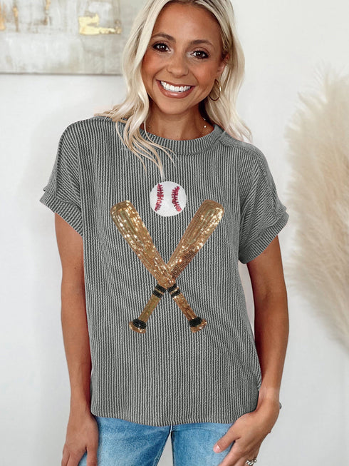 medium-grey-sequin-baseball-pattern-ribbed-knit-crewneck-t-shirt