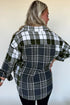 plaid print shacket