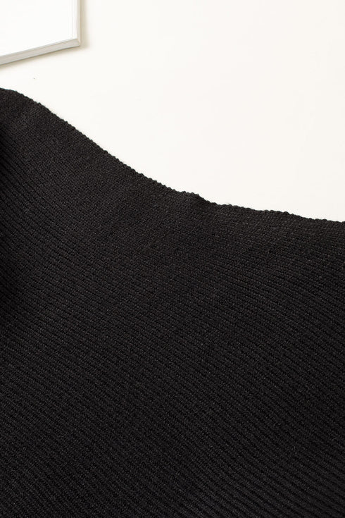black-striped-long-sleeve-knit-sweater