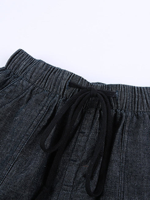 womens-pants-elastic-drawstring-casual-high-waist-pants