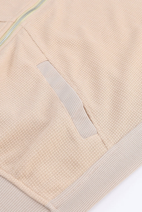 plus-size-casual-coat-womens-plus-colorblock-double-zip-up-long-sleeve-drawstring-nipped-waist-ruched-hooded-coat