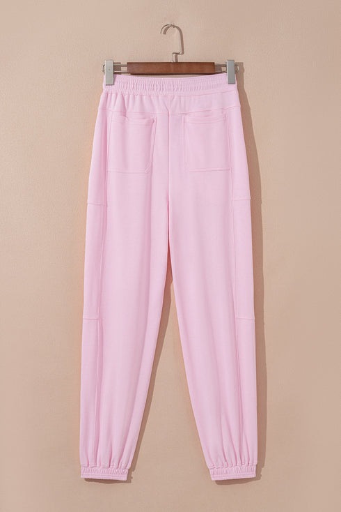 light pink jogger pants