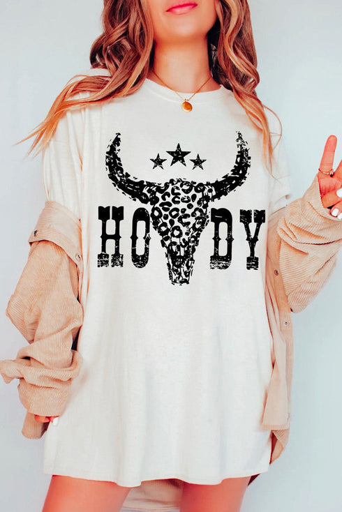 white-howdy-cheetah-steer-head-print-oversized-t-shirt