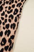 leopard print midi dress