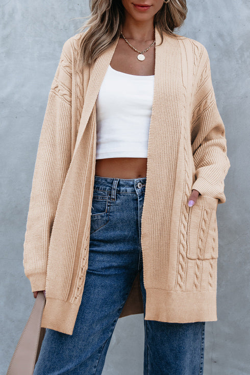 oversized chunky knit cardigan
