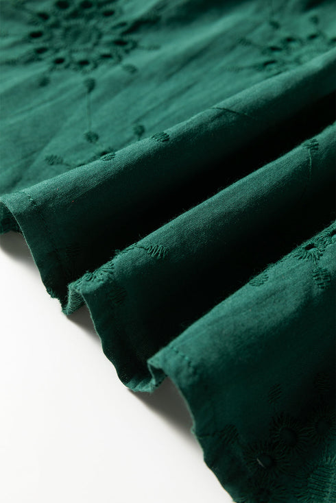 eyelet embroidered dress