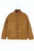 Chestnut Winter Quilted Zip Up Pocketed Jacket