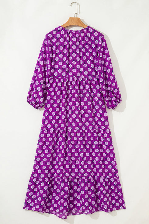 Half Sleeve Maxi Dress