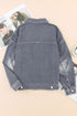 gray-chest-pockets-drop-shoulder-loose-denim-jacket