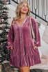 plus size velvet dress