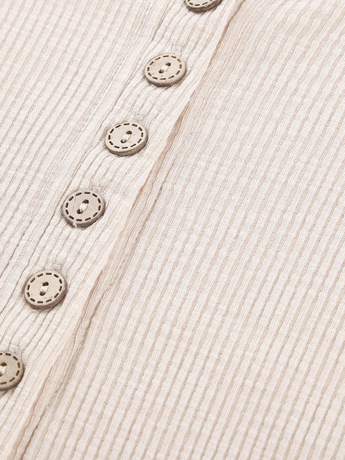 beige-crochet-lace-hem-sleeve-button-top