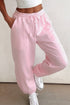 light pink jogger pants