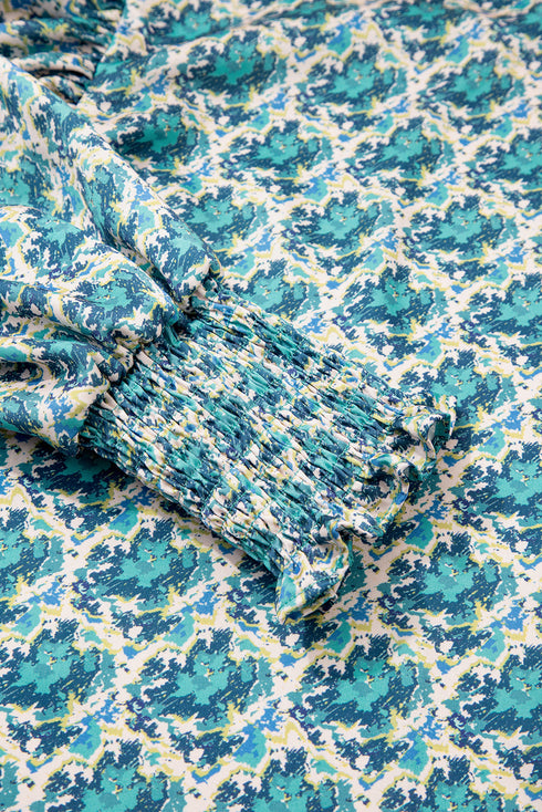 abstract print blouse