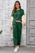 color block pant set