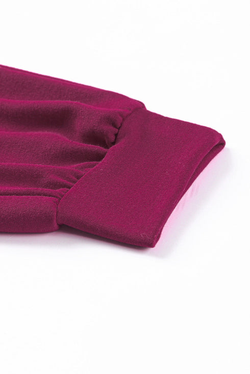 women-solid-color-long-sleeve-long-pants-pajamas-set