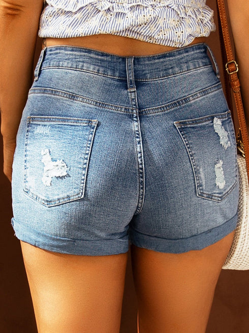 spring-summer-stylish-denim-shorts-sexy-low-waist-lace-up-detail-flag-pattern-skinny-fit-with-stretch-fabric-hand-wash-or-dry-clean