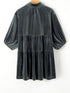 dark-grey-3-4-sleeve-tunic-babydoll-velvet-shirt