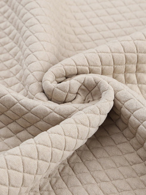 casual-plaid-splicing-button-decor-long-sleeve-knit-hoodie