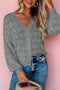 gray crochet cardigan